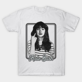 Kate Bush-- Retro Aesthetic Fan Art Design T-Shirt